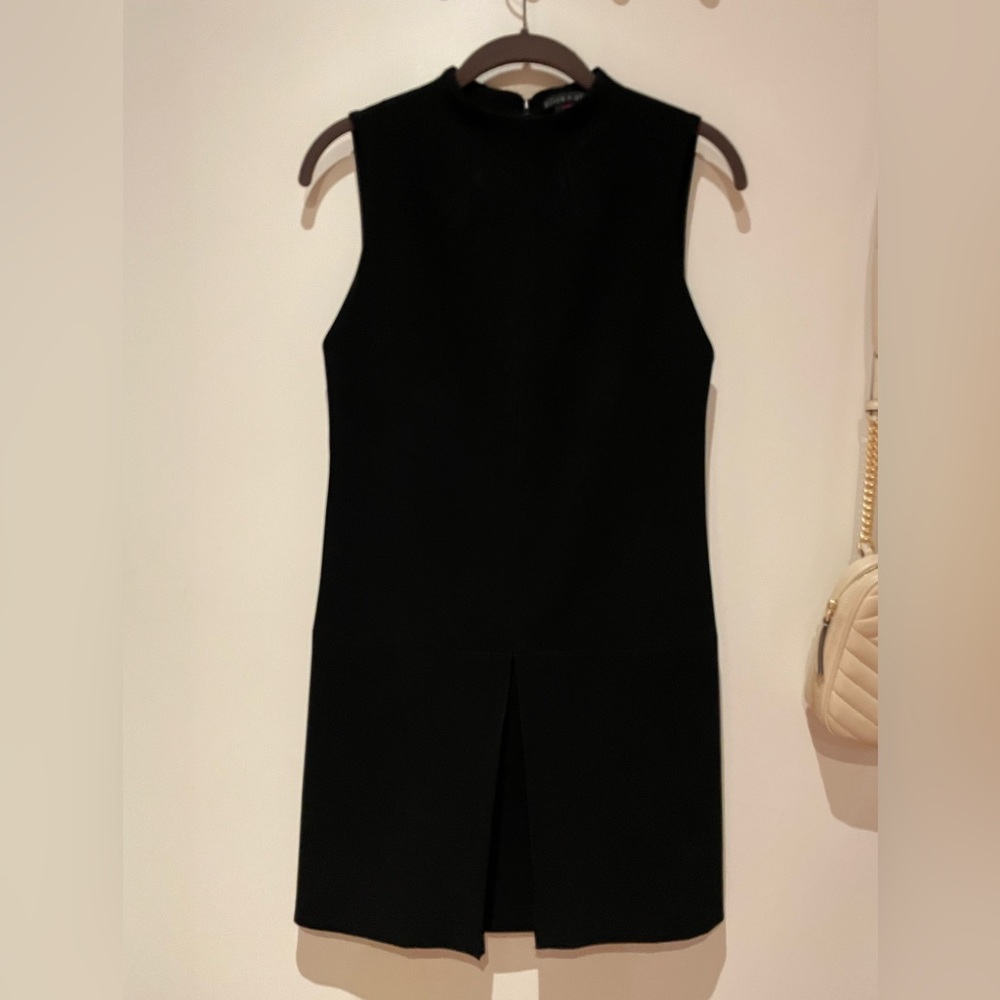 Alice +Olivia black mini shift dress, size 0
